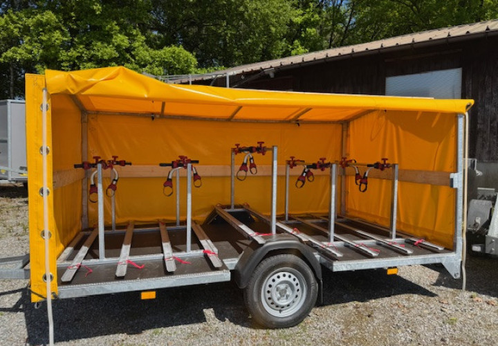 Fietsen aanhangwagen (10 fietsen)